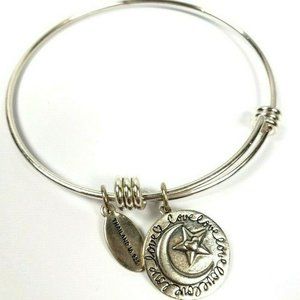 Extraordinary Life Bangle Bracelet Love You Moon